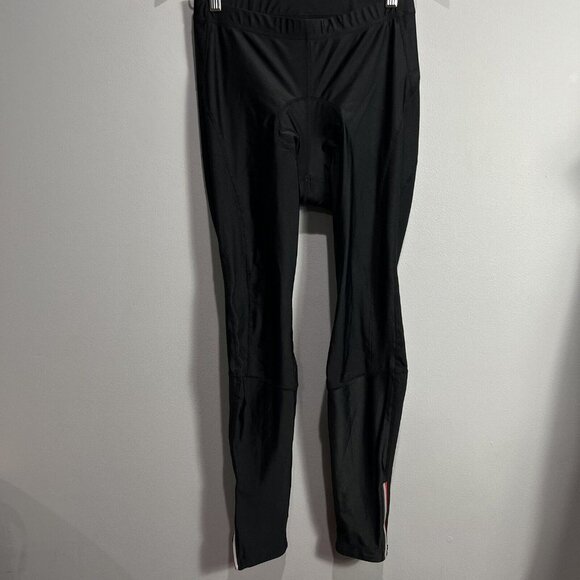 Qualidyne Men's Biking Cycling Pants 4D Padded US Size Small Black Tights - Picture 1 of 8